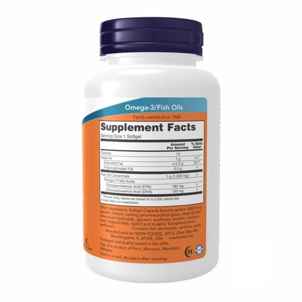 Omega-3 Enteric - 180 sgels (Пошкоджена етикетка)