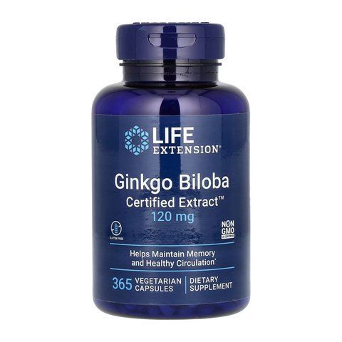 Ginkgo Biloba Certified Extract&trade;	120mg - 365 vcaps