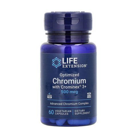 Optimized Chromium with Crominex&reg; 3+ 500 mcg - 60 vcaps