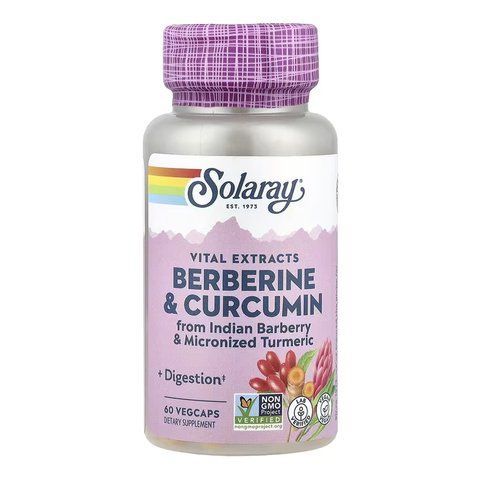 Berberine & Curcumin 600mg - 60 vcaps