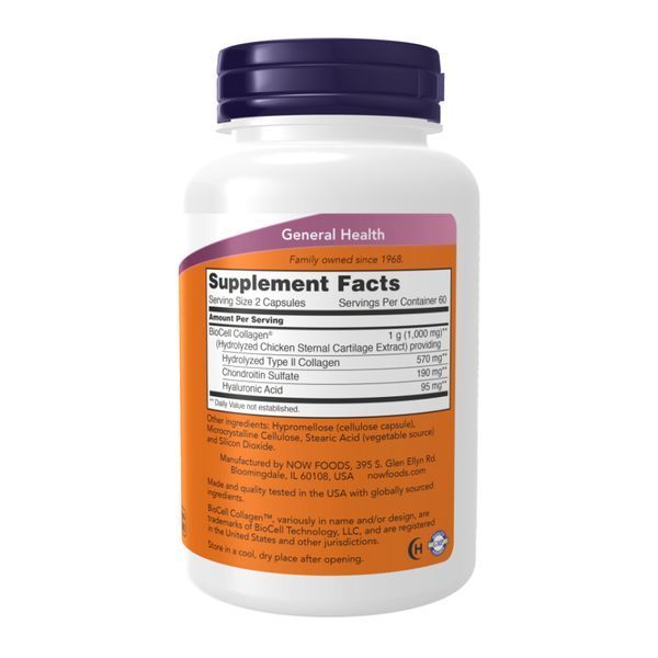 BioCell Collagen&reg; Hydrolyzed Type II - 120 vcaps
