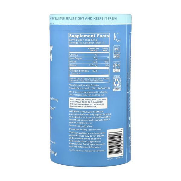 Collagen Peptides - 284g Unflavored