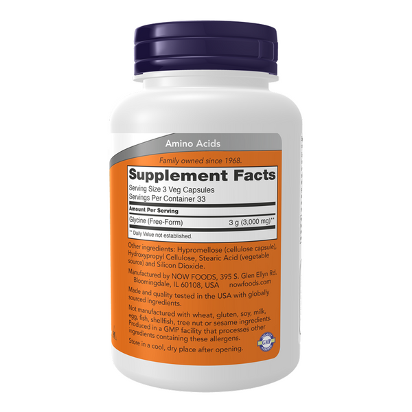 Glycine 1000 mg - 250 vcaps (Пошкоджена банка)