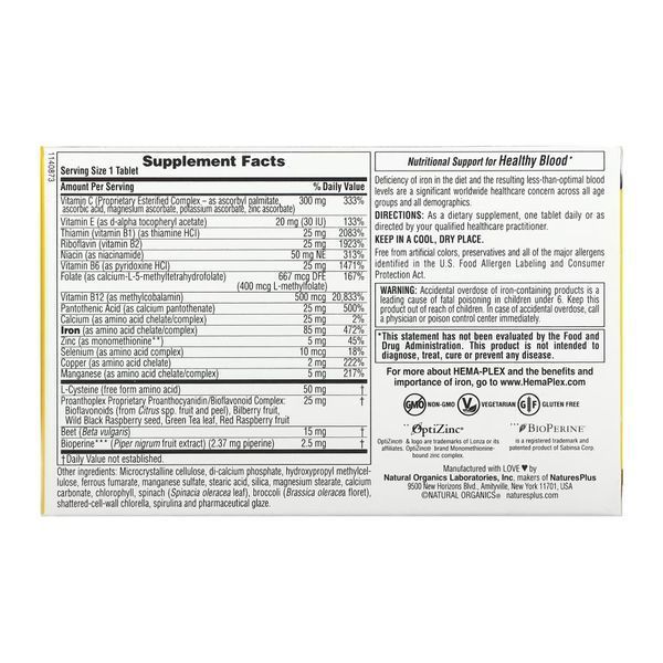 Hema-Plex - 30 tabs (blister)