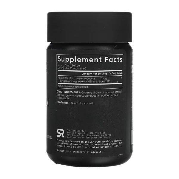 Astaxanthin 12mg - 60 softgels