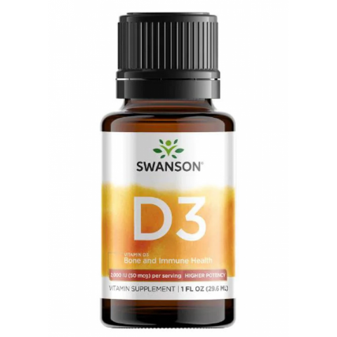 Vitamin D3 Bone and Immune Health 2000 IU (50mcg) -1fl(29.6ml)