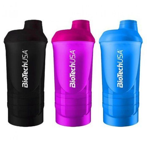 Shaker Wave - 600ml plus 250ml plus 100ml Black-smoked
