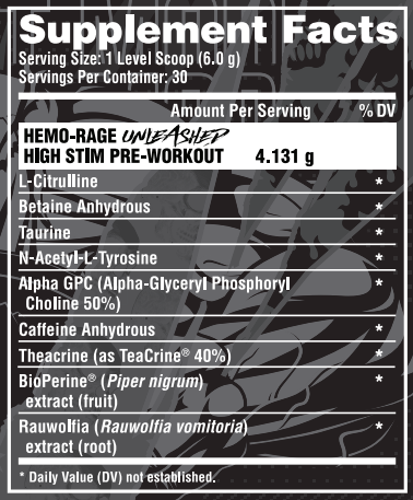 Hemo-Rage Unleashed - 30srv Fruit Punch