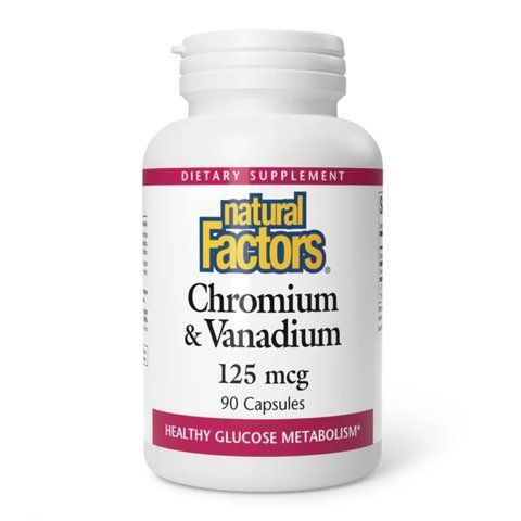 Chromium & Vanadium 125mcg - 90 caps
