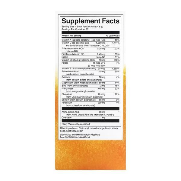 Energy C with Electrolytes - 30 packs Orange