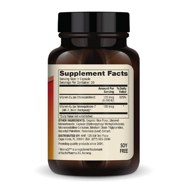 Vitamins D3 & K2 - 30 caps